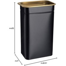 MarkEntegra Metal Çelik Kapaklı Kuru Gıda Saklama Kutusu, 11X7X20 cm