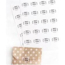 MarkEntegra Şeffaf Sticker Seti, Ev Yapımı, 3.2 cm - 2 Sayfa