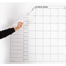 MarkEntegra Statik Pano - Kendiliğinden Yapışkan, 100X100 Cm, Aylık Planlayıcı