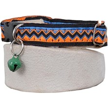 MarkEntegra Etnik Desenli Ayarlanabilir Zilli Boyun Tasması