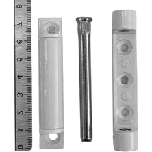 MarkEntegra Beyaz Pvc Pimapen Pencere Kapı Menteşesi, 75MM Kısa Tip