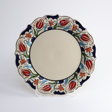 CERAMOTİF 26 cm Samur Kaligrafi Tabağı - KC408