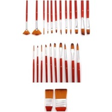 MarkEntegra 24 Parçalı Profesyonel Sanat Fırça Seti