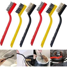 MarkEntegra 6'lı Mini Tel Fırça Seti - Pirinç, Çelik ve Naylon Fırçalar ile Derin Temizlik