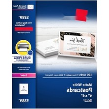 MarkEntegra Yazdırılabilir 100 Adet 4x6 cm Kartlar, Lazer Yazıcılar Için Uygun