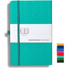 MarkEntegra Klasik Çizgili Defter - 13X21 Cm, Yeşil Desenli