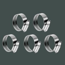 MarkEntegra 5 Adet Ayarlanabilir Paslanmaz Çelik Hortum Kelepçesi, 10X16 mm