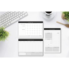 MarkEntegra 3'lü Masaüstü Planlayıcı Set - Günlük, Haftalık ve Aylık