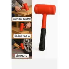 MarkEntegra Ergonomik Çift Renkli Lastik Tokmak - 40 mm Sert Plastik Başlık