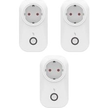 MarkEntegra 3'lü Akıllı Akım Korumalı Priz Seti, Wifi ve Uzaktan Kontrol