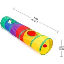 MarkEntegra Katlanır Gökkuşağı Kedi Tüneli Oyun Alanı