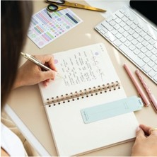 MarkEntegra A5 Spiralli Sert Kapak Keten Kareli Defter, Kahverengi