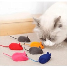 MarkEntegra 4'lü Sesli Kedi Oyun Faresi Oyuncağı