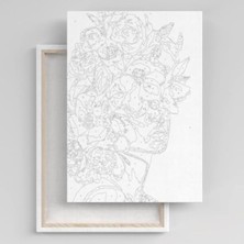 MarkEntegra Sayılarla Boyama Tuval Seti Fırça ve Boya Dahil, 40X50 cm