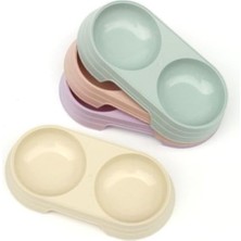 MarkEntegra Çift Bölmeli Evcil Hayvan Mama Kabı - Pratik Tasarım