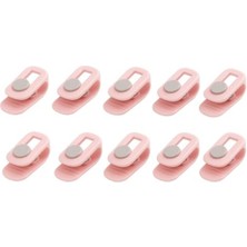 MarkEntegra Yorgan, Nevresim ve Çarşaf Sabitleyici 10'lu Klips Seti - Iğnesiz, Pembe