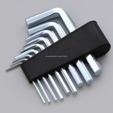 MarkEntegra 9 Parça Krom Kaplamalı Alyan Seti, Dayanıklı Çelik