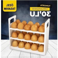 MarkEntegra 30 Bölmeli Yumurta Organizeri, 3 Katlı Bpa Içermeyen Saklama Kabı