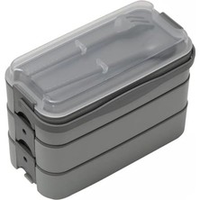 MarkEntegra 3 Katlı 6 Bölmeli Bpa'sız Plastik Sefer Taşıma Kutusu - 1260 ml