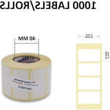 MarkEntegra 45MM x 25MM Kuşe Etiket Rulosu - 1000 Adet