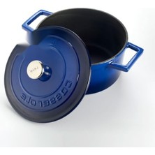 MarkEntegra Yuvarlak Döküm Tencere - 20 cm Emaye Kaplama