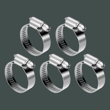 MarkEntegra Paslanmaz Çelik Hortum Kelepçesi - 5 Adet, Ayarlanabilir