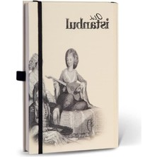 MarkEntegra Eski Istanbul Temalı Çizgili Lastikli Journal