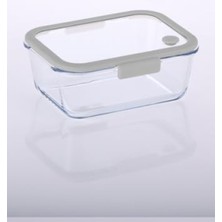 MarkEntegra 1900ML Gri Vakumlu Cam Saklama Kabı