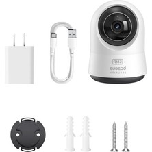 MarkEntegra Iç Mekan Wi-Fi Kamerası, 3k Çözünürlük ve 360° Dönme Özelliği