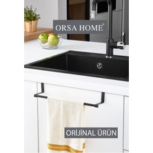 Modern Siyah Dolap Kapaklı Havluluk, Şık ve Fonksiyonel Tasarım