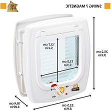 MarkEntegra 13,5 x 13,7 cm Magnetik Kedi-Köpek Kapısı