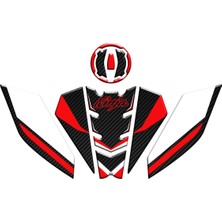 Gogo Premium Kawasaki Ninja 500 2025 Uyumlu Tank Pad Set 002
