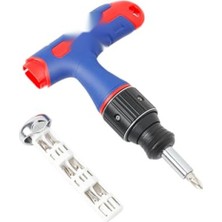 MarkEntegra 7-In-1 Profesyonel Cr-V T-Saplı Cırcırlı Manyetik Tornavida Seti