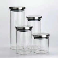 MarkEntegra Borosilikat Cam Sızdırmaz Saklama Kabı, 850 ml Kapasite