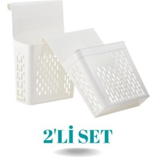 Pratik Dolap Içi Askılı Organizer 2’li Set – Mutfak ve Banyo Düzenleyici