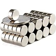 MarkEntegra Güçlü Neodyum Mıknatıs - 10 mm Çap, 5 mm Kalınlık (2 Adet)