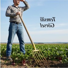 MarkEntegra Sapsız Metal 6 Parmak Pancar Yabası, Balya Taşıma ve Karıştırma Aleti