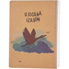 MarkEntegra Dayanıklı Kapaklı Spiralli Defter, A4, 120 Yaprak, 70G Çizgili Kağıt, Asorti Renkler