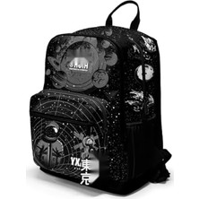 MarkEntegra Dört Bölmeli Siyah Ortaokul Çantası - Ergonomik ve Fonksiyonel Tasarım