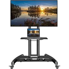 MarkEntegra Ayarlanabilir Yükseklikte Tekerlekli Tv Sehpası, 32-75 Inç