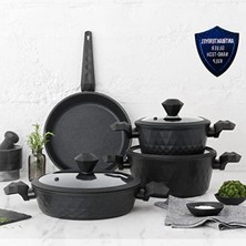 MarkEntegra Antibakteriyel Kulplu 7 Parça Tencere Seti