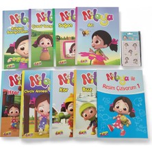 Keskin Color Niloya Hikaye Kitabı Seti 8 Adet Niloya ile Resim Çiziyorum 1 ve 5 Li Küçük Boy Sticker Hediyeli