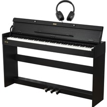 Rodeo RP400 Bk Siyah 88 Tuşlu Hammer Action Dijital Piyano ( Kulaklık Hediyeli )