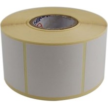 MarkEntegra 1000 Adet 50MM x 50MM Baskısız Vellum Etiket Rulosu