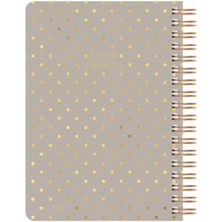 MarkEntegra Noktalı Bullet Journal Pro Defter, Kum Renk, 17X24CM