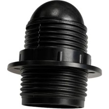 MarkEntegra 3 Adet Siyah Italyan Standart E27 Abajur Duy Seti