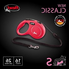 MarkEntegra Geri Çekilebilir Köpek Tasması, 4.9 M Uzunluk, 11.8 Kg'a Kadar Köpekler Için, Kırmızı