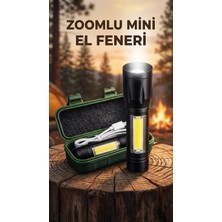 Pazarcan El Feneri Dayanıklı Alüminyum Gövde Yüksek Işık Gücü Kamp ve Acil Kullanım