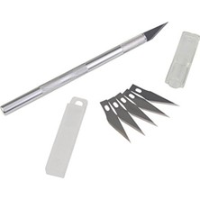 MarkEntegra Paslanmaz Çelik Kretuar Bıçağı - 5 Yedek ile