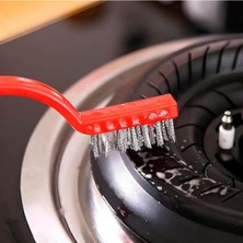 MarkEntegra 3'ü 1 Arada Temizlik Fırça Seti, Bakır-Demir-Plastik Başlıklar ile